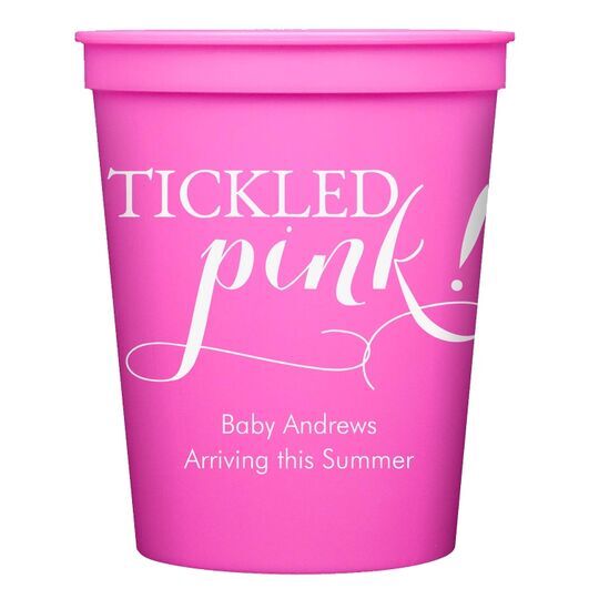 Tickled Pink Stadium Cups